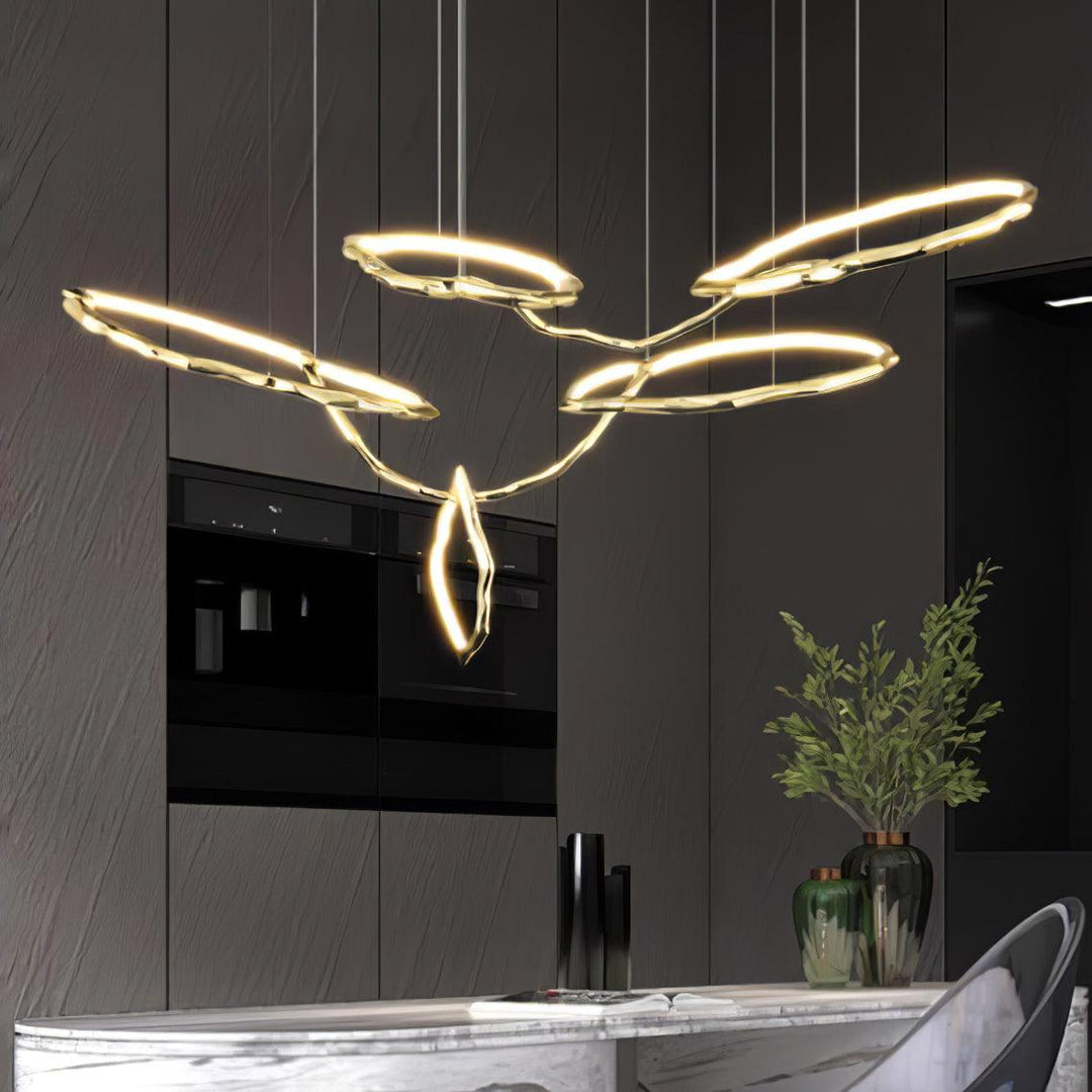 Cloud Rings Series Brass Chandelier - Vakkerlight