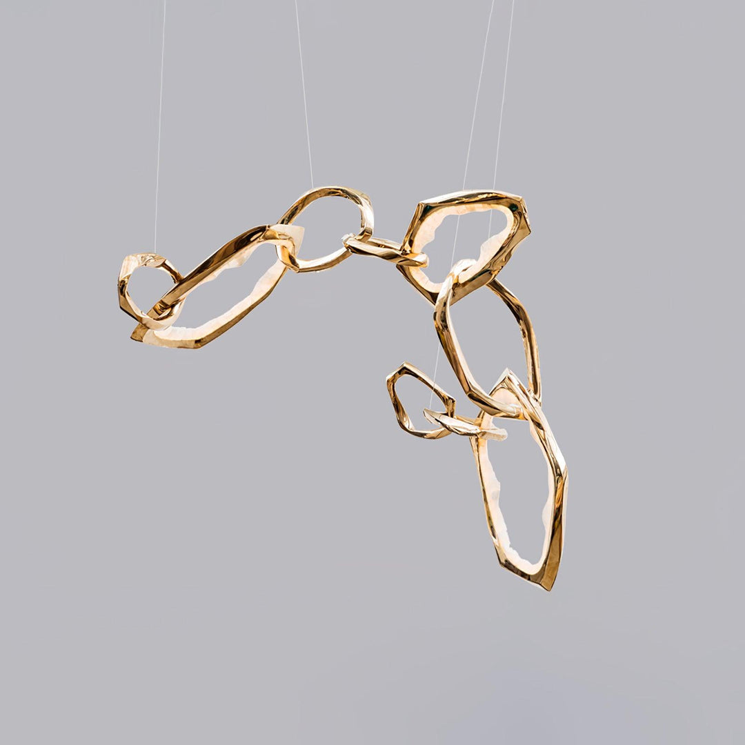 Cloud Rings Series Brass Chandelier - Vakkerlight