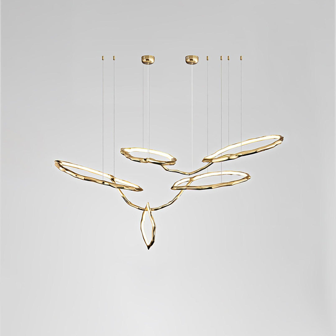 Cloud Rings Series Brass Chandelier - Vakkerlight