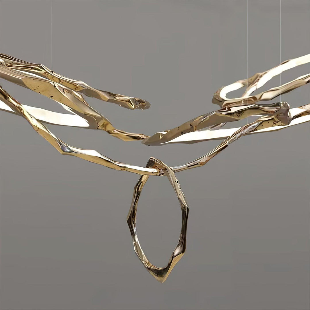 Cloud Rings Series Brass Chandelier - Vakkerlight