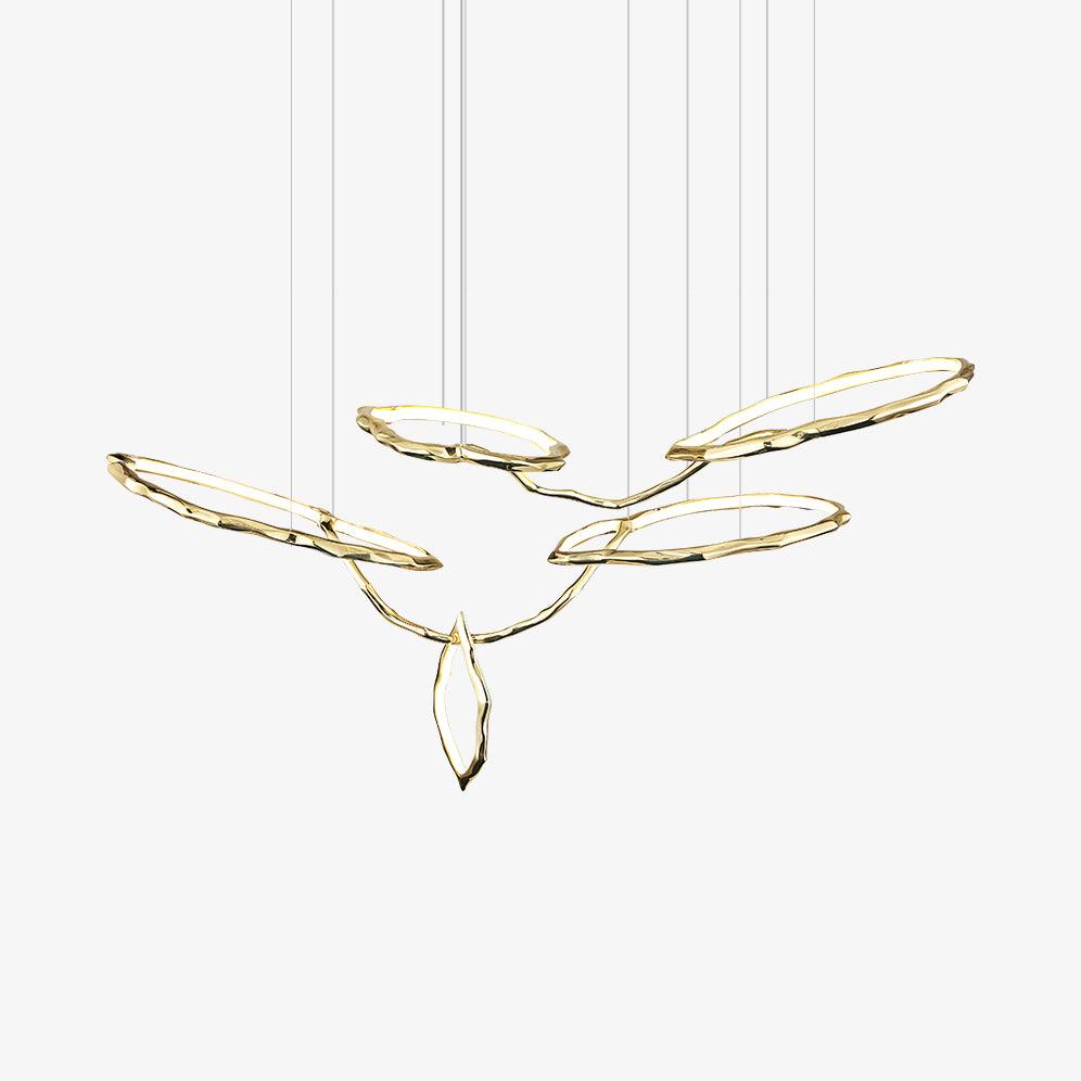 Cloud Rings Series Brass Chandelier - Vakkerlight