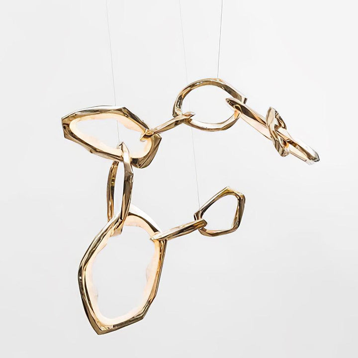 Cloud Rings Series Brass Chandelier - Vakkerlight