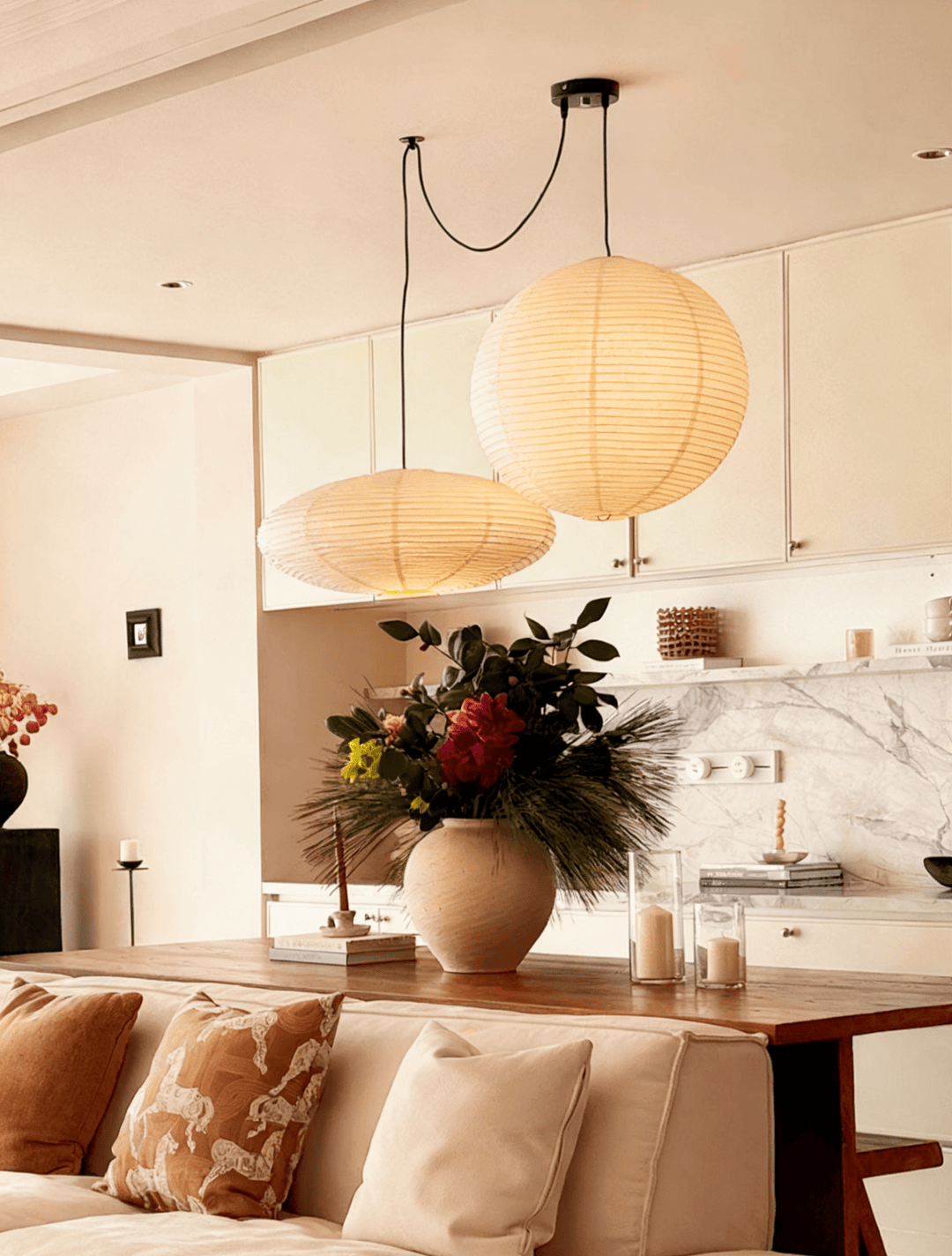 Washi Paper Whimsy Pendant Lamp - Vakkerlight