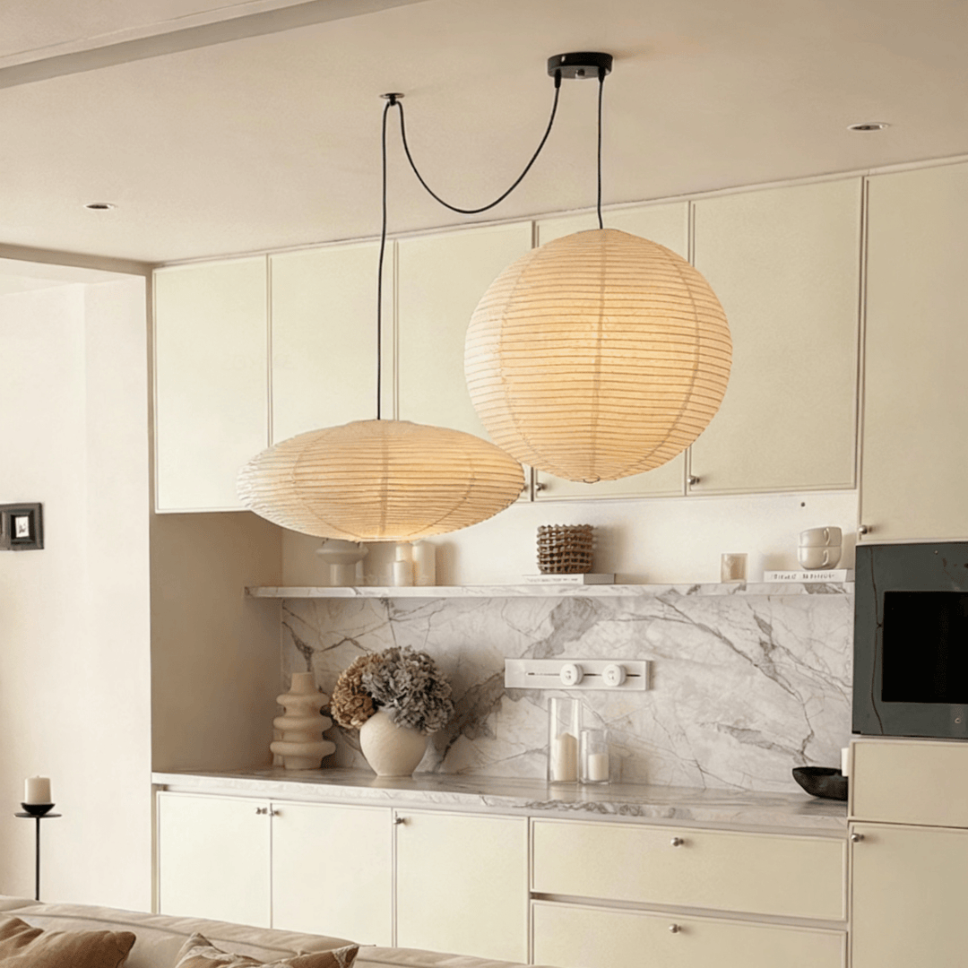 Washi Paper Whimsy Pendant Lamp - Vakkerlight