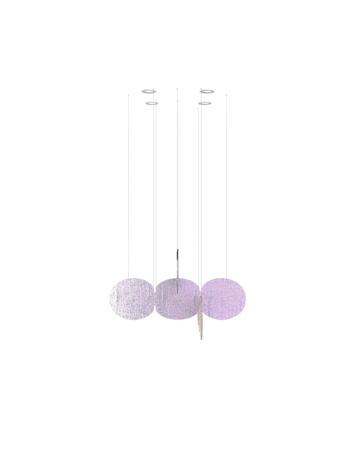 Clouds Iridescent Disc Chandelier - Vakkerlight