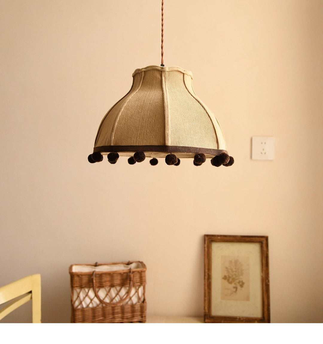 Clover Pom-Pom Trim Pendant Light - Vakkerlight