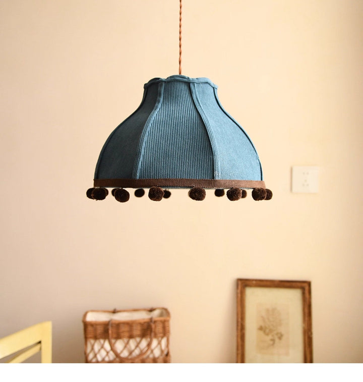 Clover Pom-Pom Trim Pendant Light - Vakkerlight