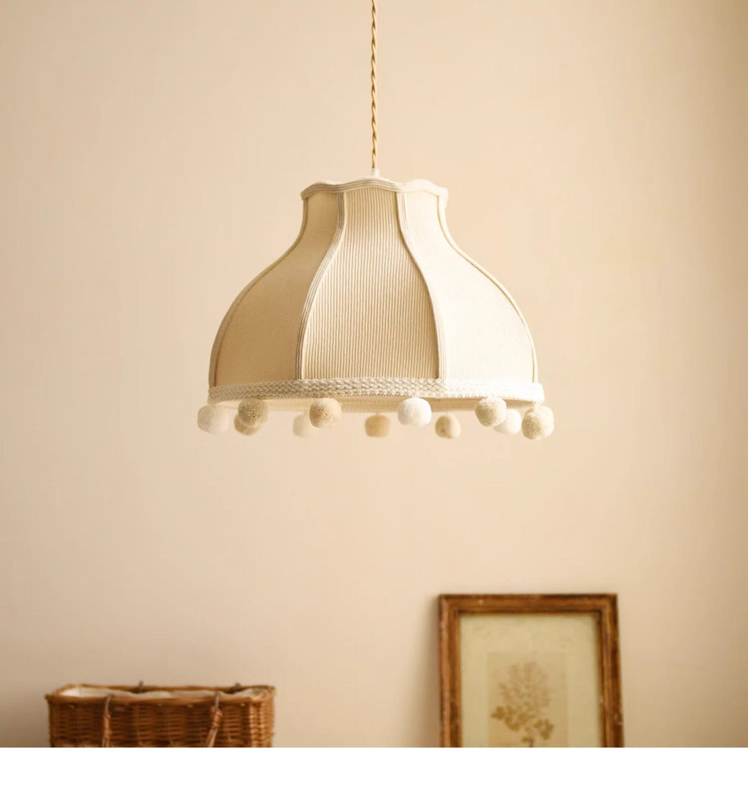 Clover Pom-Pom Trim Pendant Light - Vakkerlight