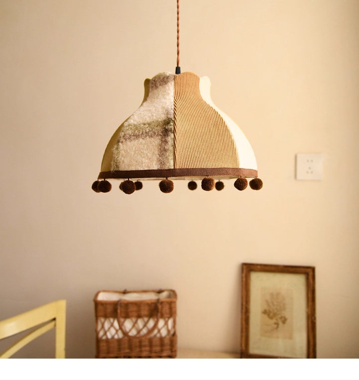 Clover Pom-Pom Trim Pendant Light - Vakkerlight