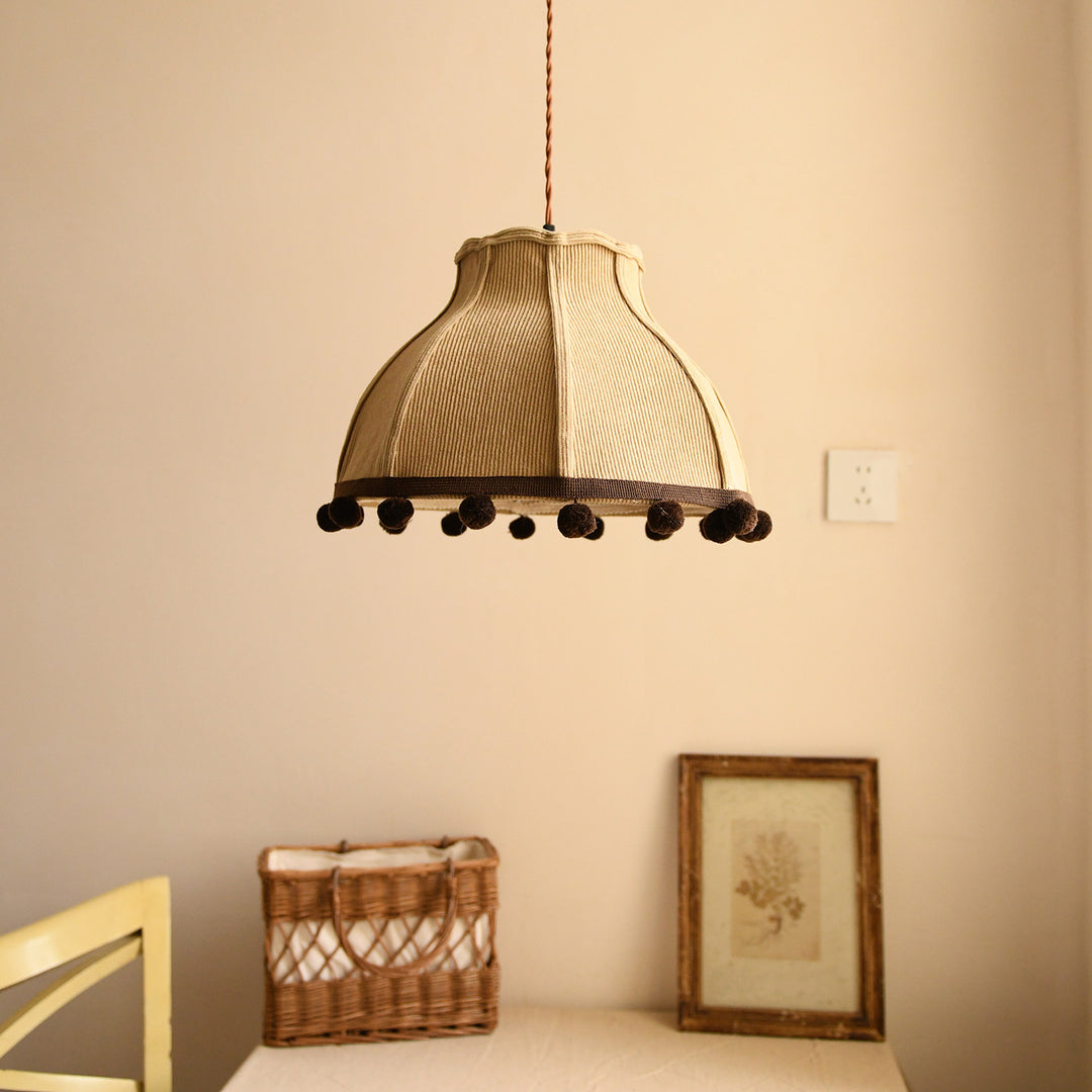 Clover Pom-Pom Trim Pendant Light - Vakkerlight
