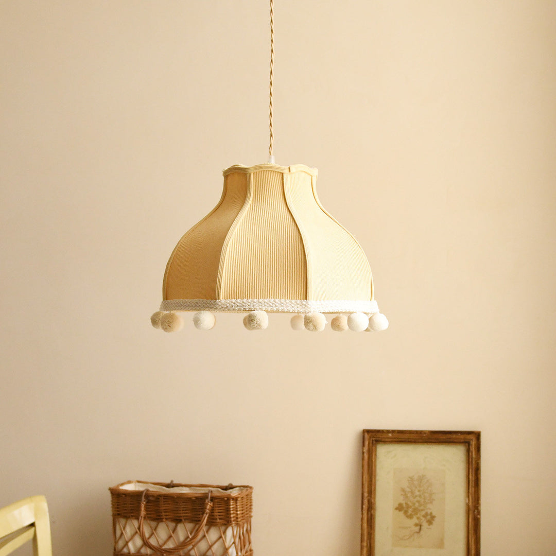 Clover Pom-Pom Trim Pendant Light - Vakkerlight