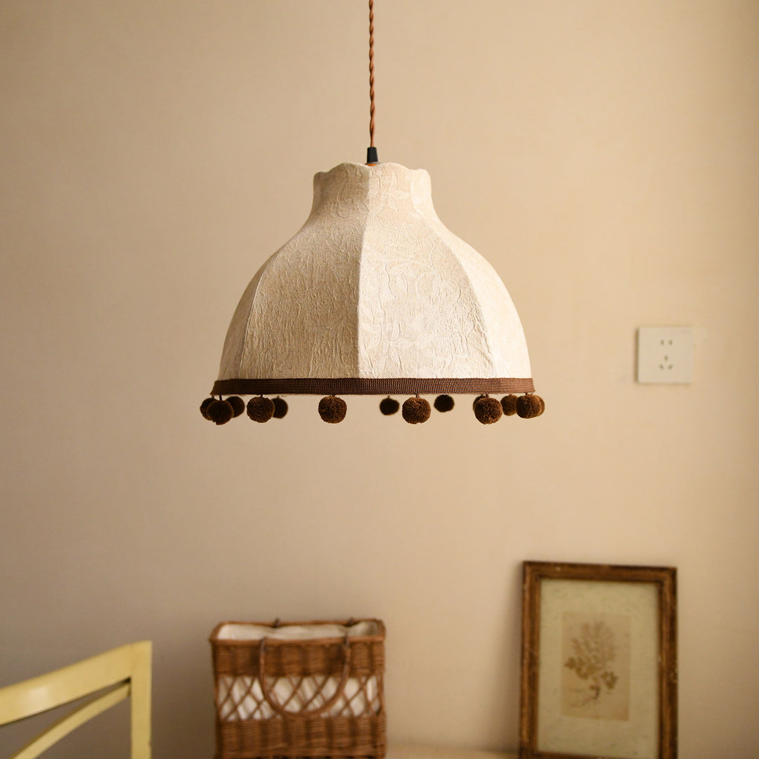 Clover Pom-Pom Trim Pendant Light - Vakkerlight