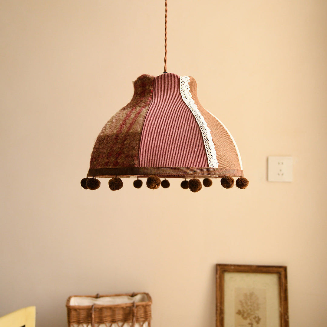Clover Pom-Pom Trim Pendant Light - Vakkerlight