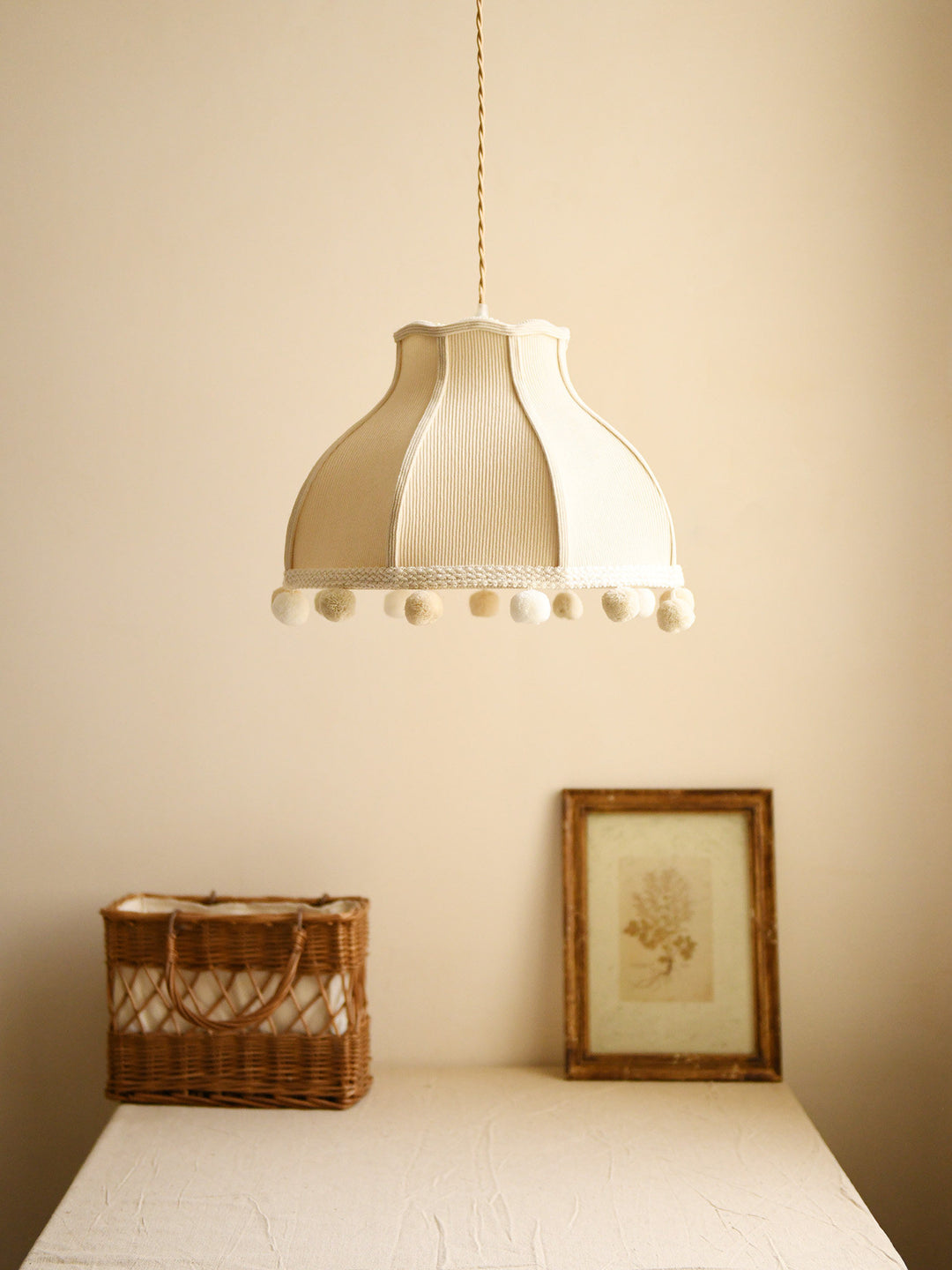 Clover Pom-Pom Trim Pendant Light - Vakkerlight