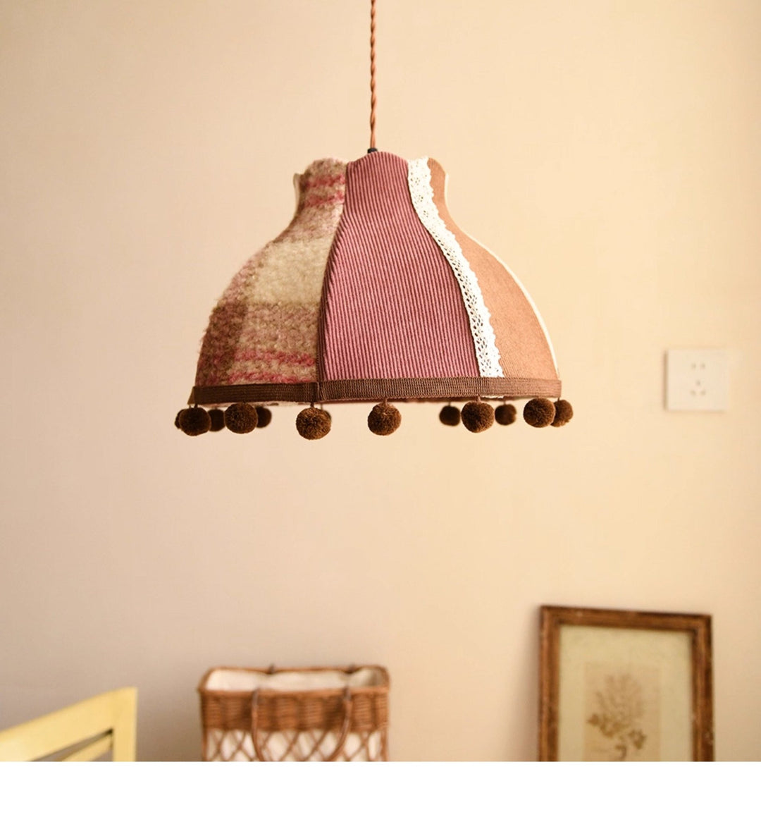 Clover Pom-Pom Trim Pendant Light - Vakkerlight