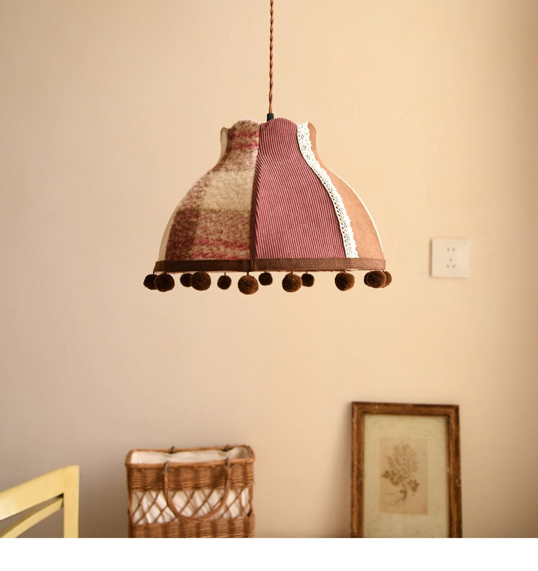 Clover Pom-Pom Trim Pendant Light - Vakkerlight