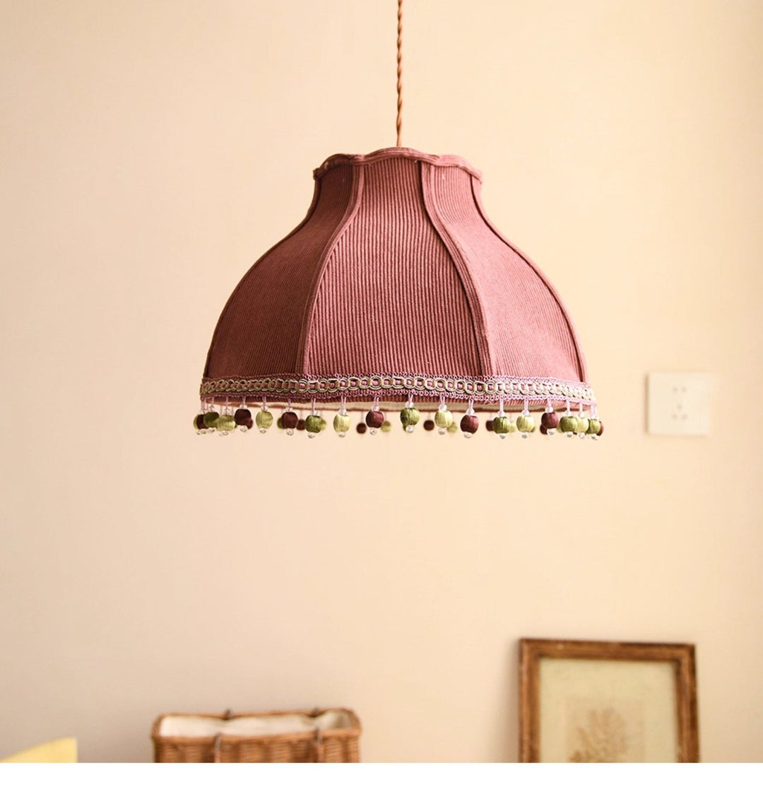 Clover Pom-Pom Trim Pendant Light - Vakkerlight