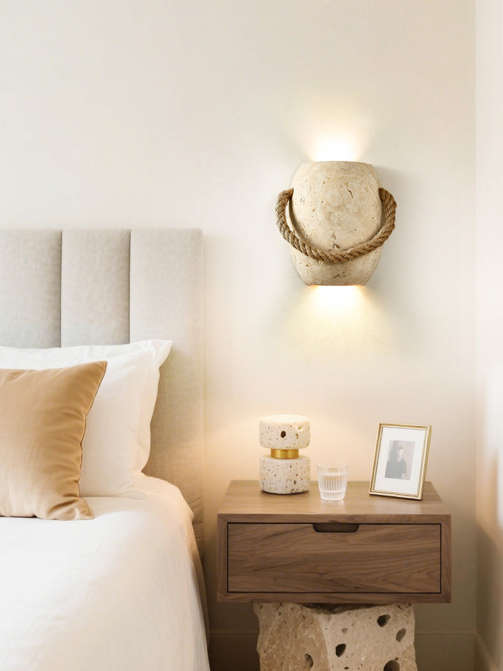 Coastal Rope Stone Wall Sconce - Vakkerlight