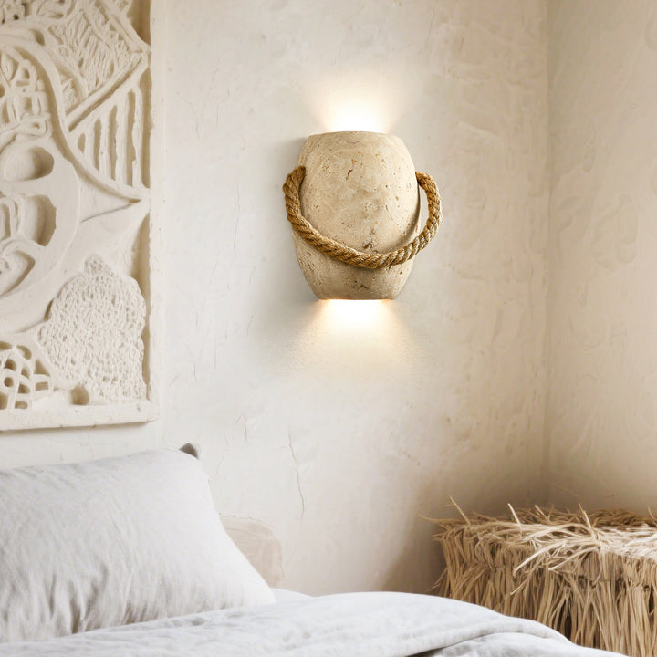 Coastal Rope Stone Wall Sconce - Vakkerlight