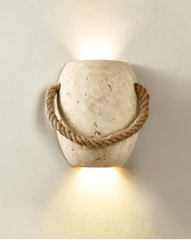 Coastal Rope Stone Wall Sconce - Vakkerlight