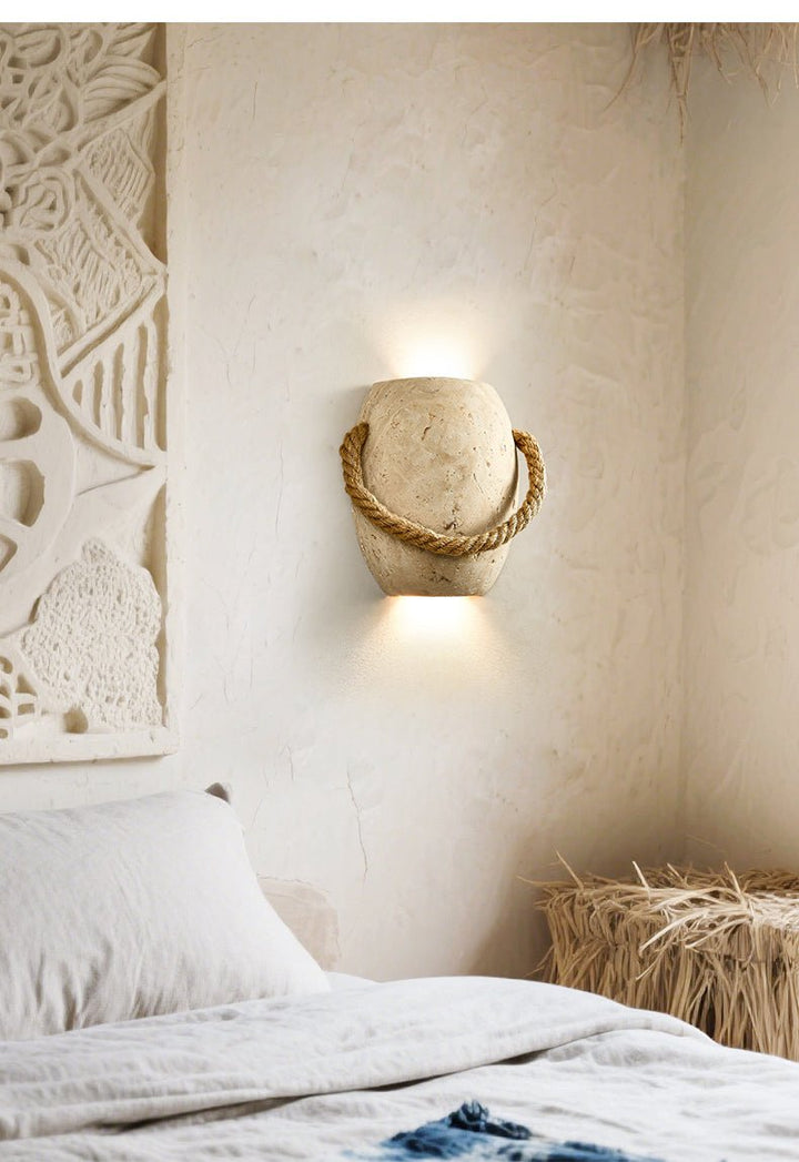 Coastal Rope Stone Wall Sconce - Vakkerlight