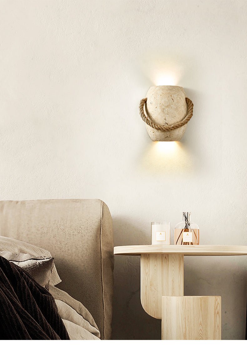 Coastal Rope Stone Wall Sconce - Vakkerlight