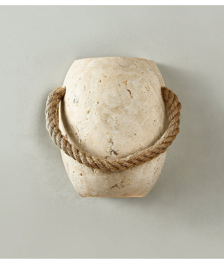 Coastal Rope Stone Wall Sconce - Vakkerlight