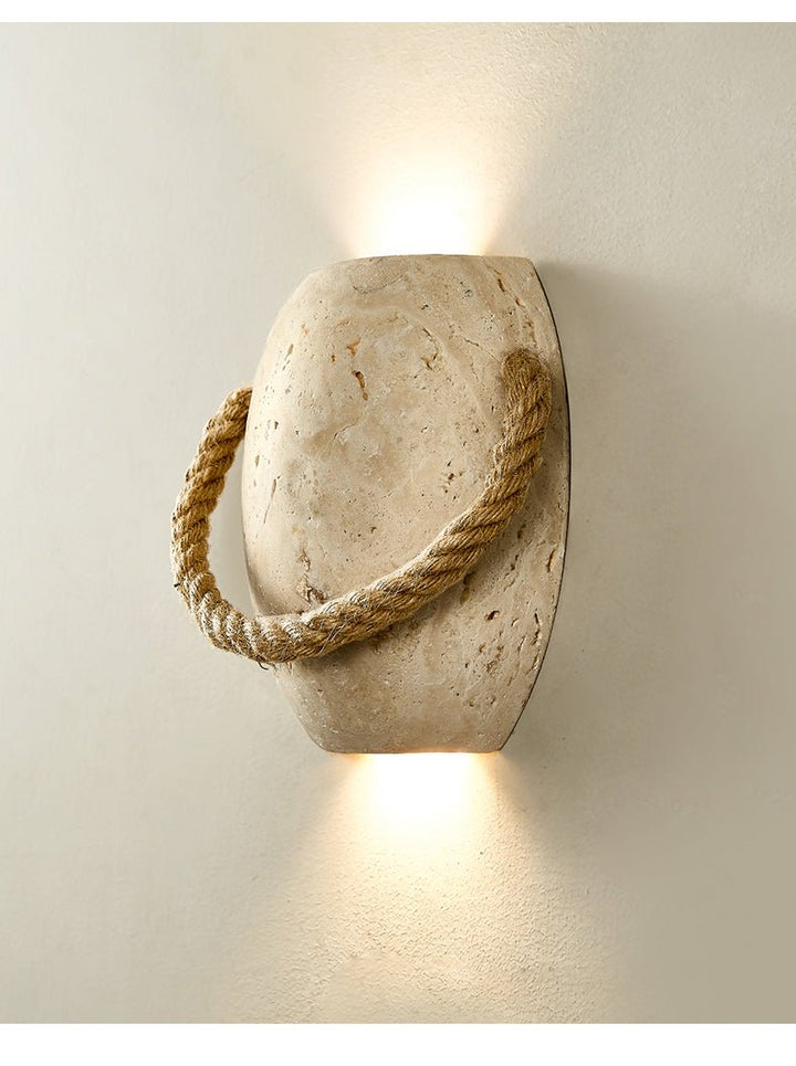 Coastal Rope Stone Wall Sconce - Vakkerlight