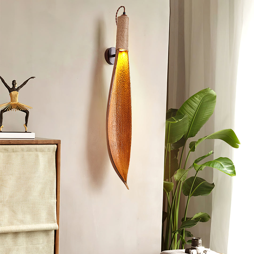 Cocoa Leaf Wall Sconce