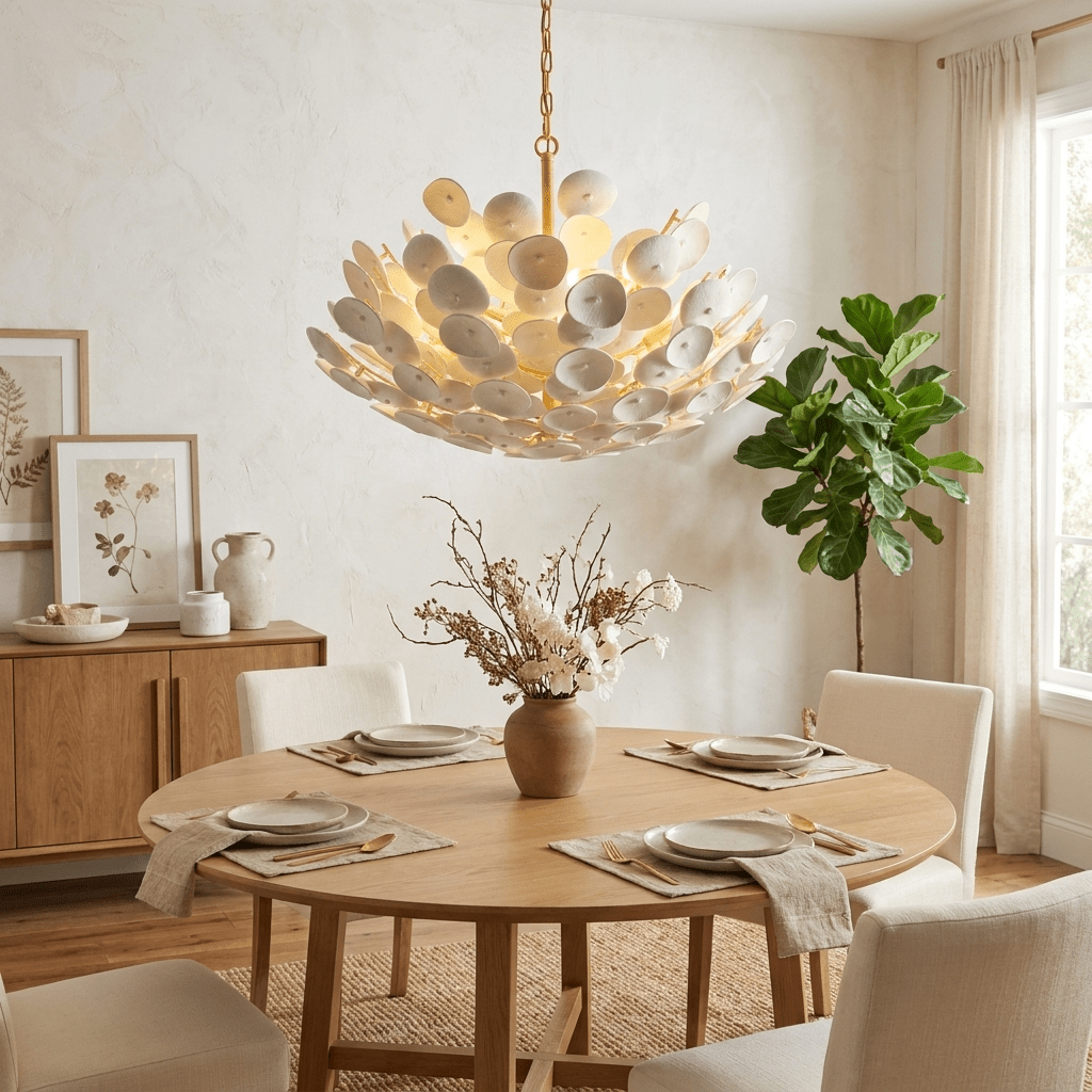 Coconut Disc Chandelier - Vakkerlight