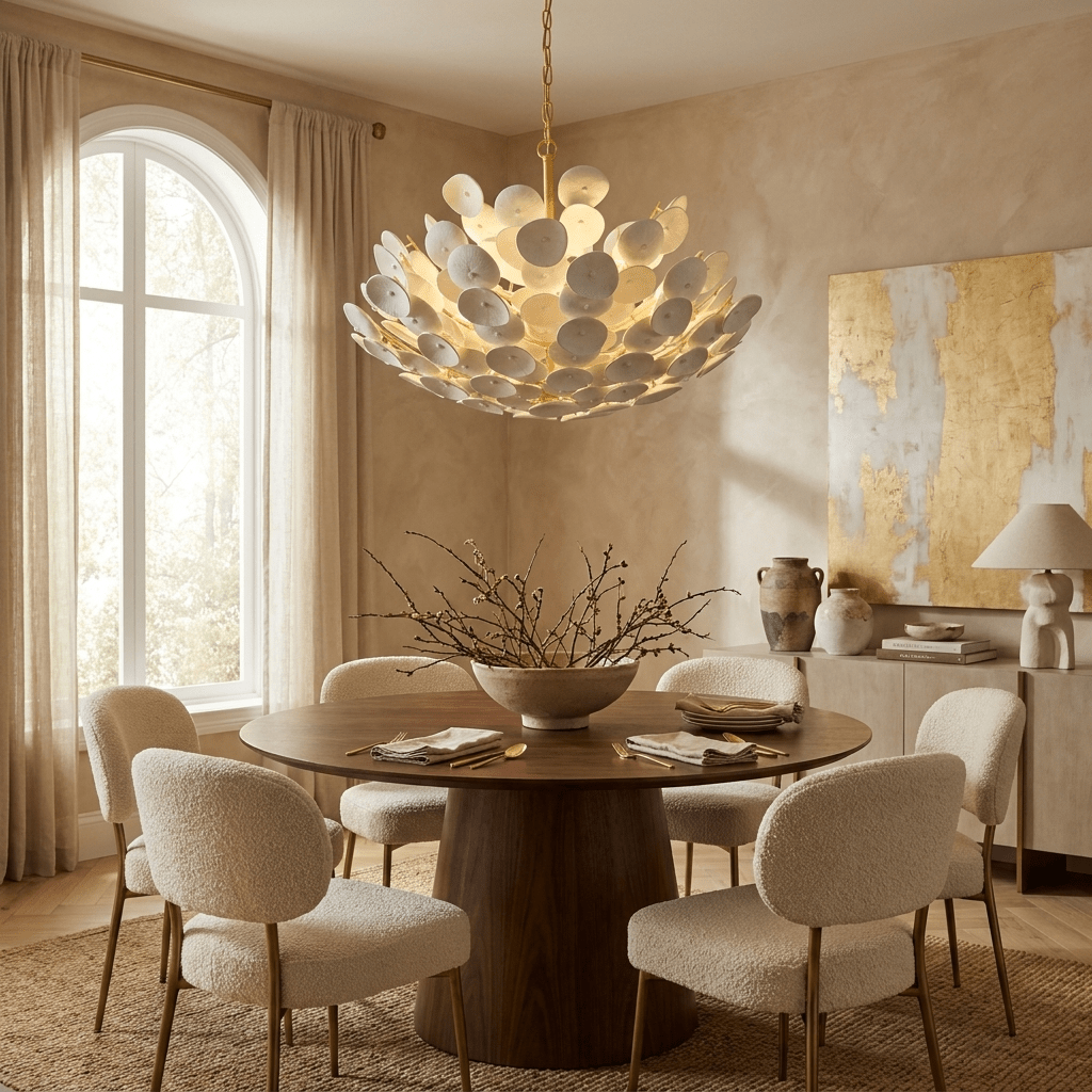 Coconut Disc Chandelier - Vakkerlight