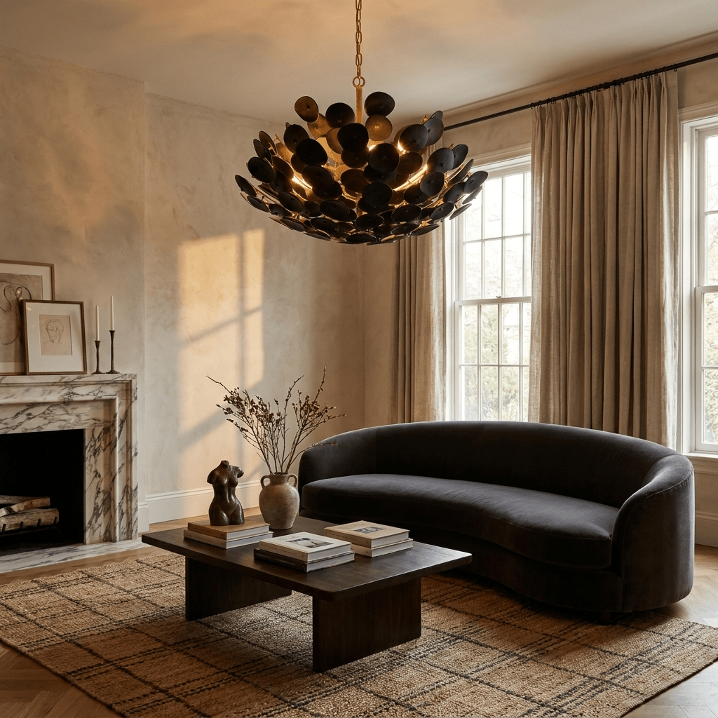 Coconut Disc Chandelier - Vakkerlight