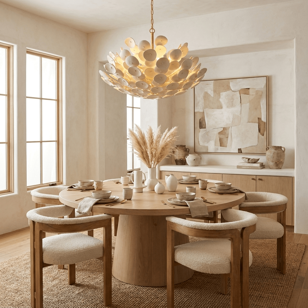 Coconut Disc Chandelier - Vakkerlight