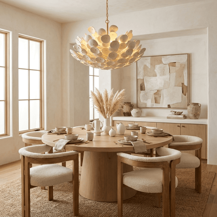 Coconut Disc Chandelier - Vakkerlight