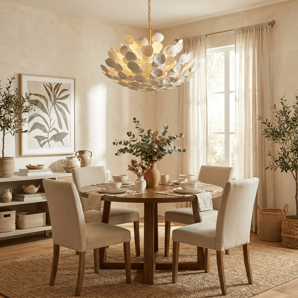 Coconut Disc Chandelier - Vakkerlight