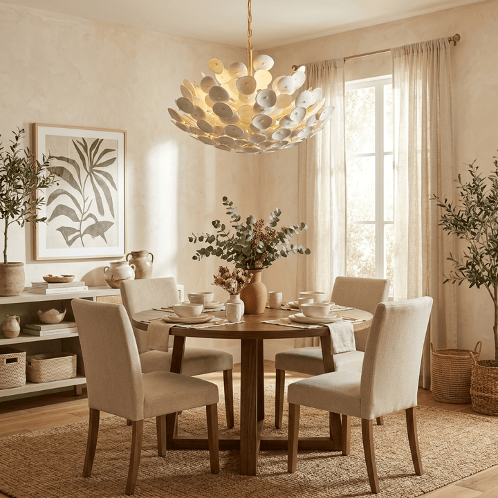 Coconut Disc Chandelier - Vakkerlight