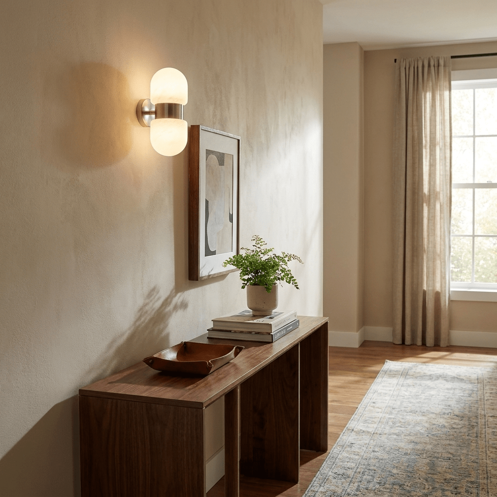 Cocoon Alabaster Wall Sconce - Vakkerlight