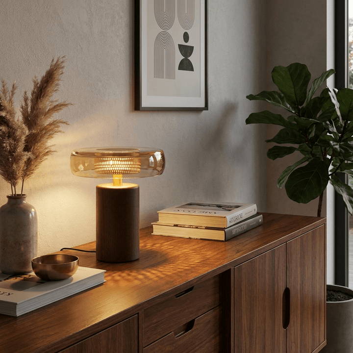 Cognac Disc Table Lamp - Vakkerlight