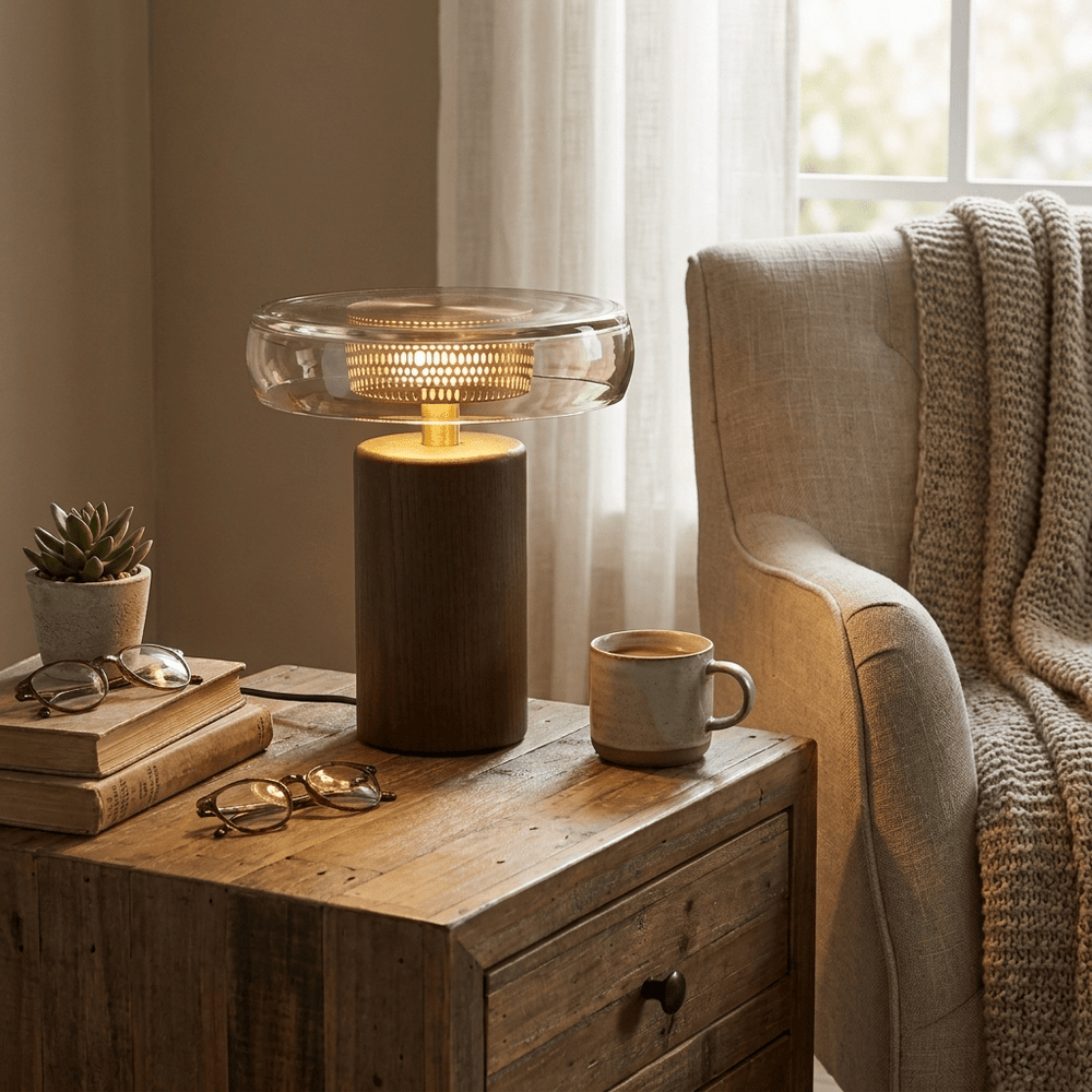 Cognac Disc Table Lamp - Vakkerlight