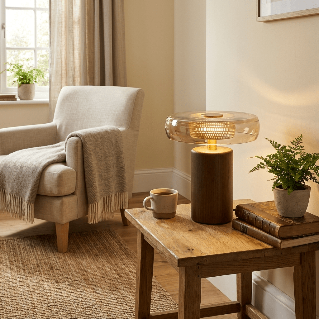 Cognac Disc Table Lamp - Vakkerlight