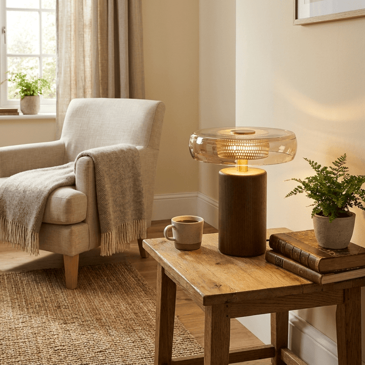 Cognac Disc Table Lamp - Vakkerlight