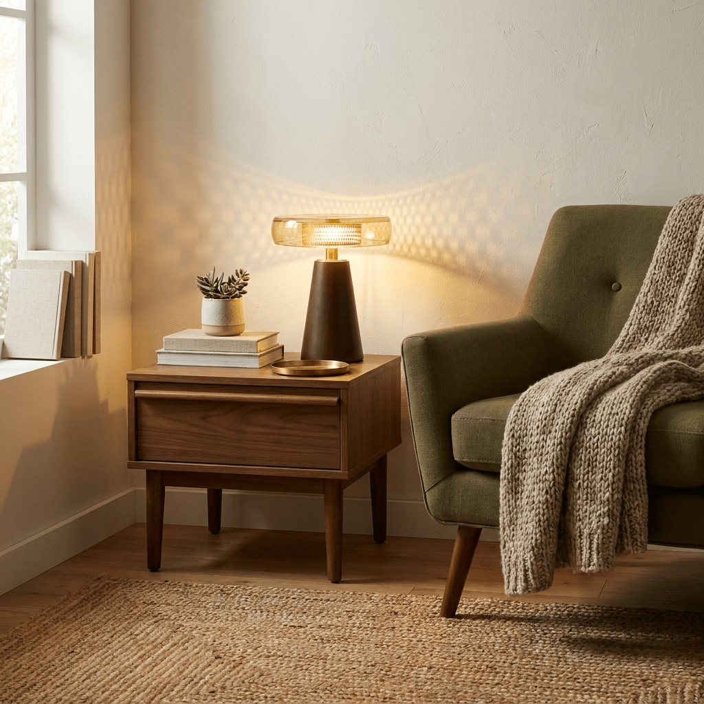 Cognac Disc Table Lamp - Vakkerlight