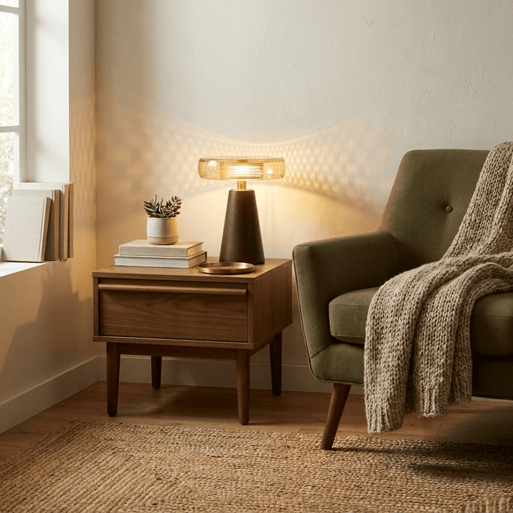 Cognac Disc Table Lamp - Vakkerlight