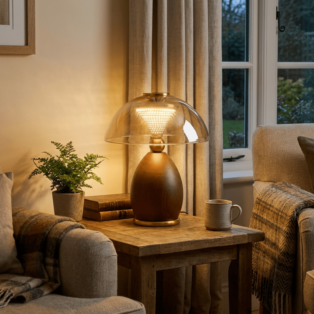Cognac Disc Table Lamp - Vakkerlight