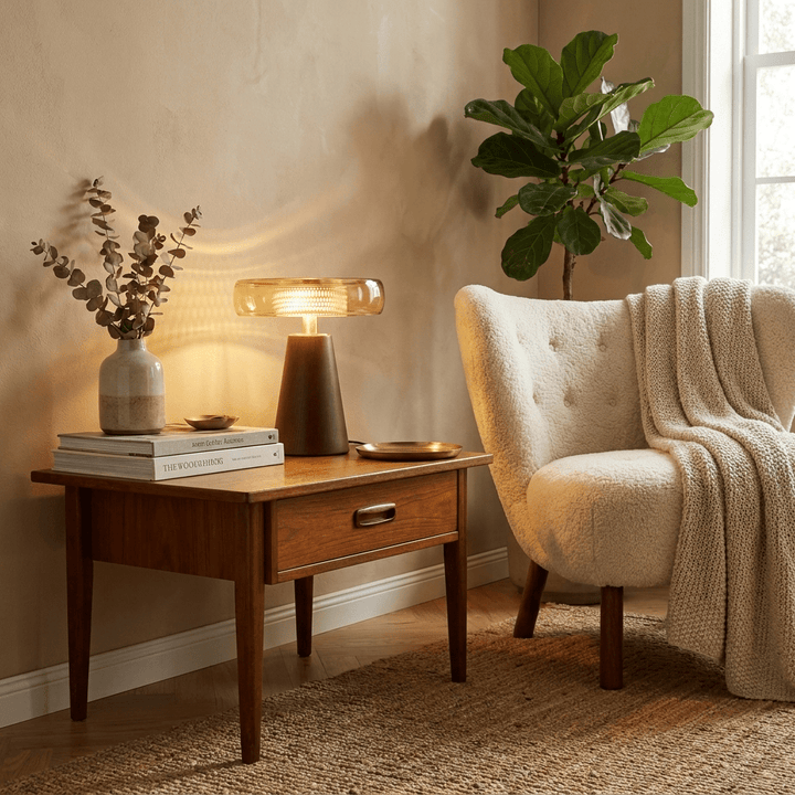 Cognac Disc Table Lamp - Vakkerlight
