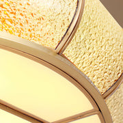 Colonial Glass Drum Ceiling Light - Vakkerlight
