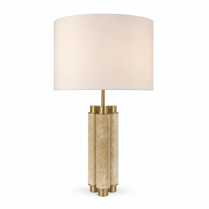 Colonnade Travertine Table Lamp - Vakkerlight