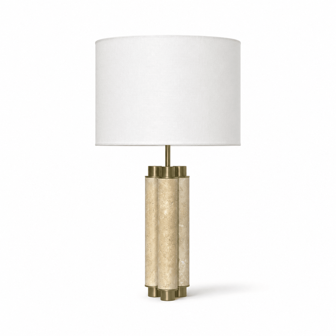 Colonnade Travertine Table Lamp - Vakkerlight