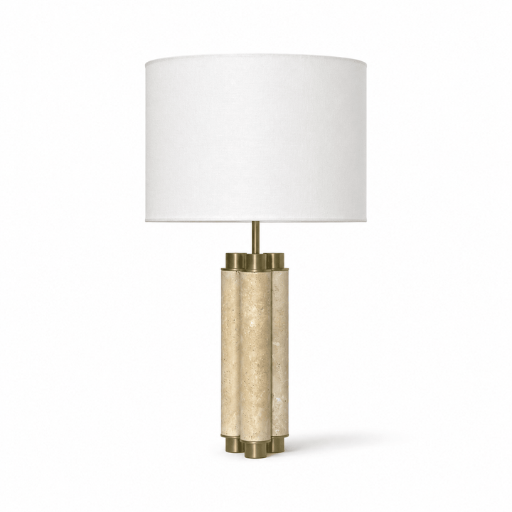 Colonnade Travertine Table Lamp - Vakkerlight