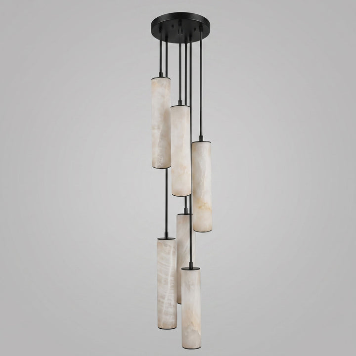 Column Alabaster Staircase Chandelier - Vakkerlight